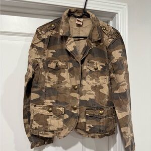 Vintage Faded Glory Camouflage Army Jacket! NWOT!